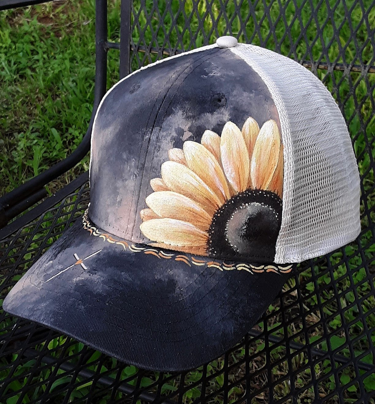 Sunflower Light Trucker Cap