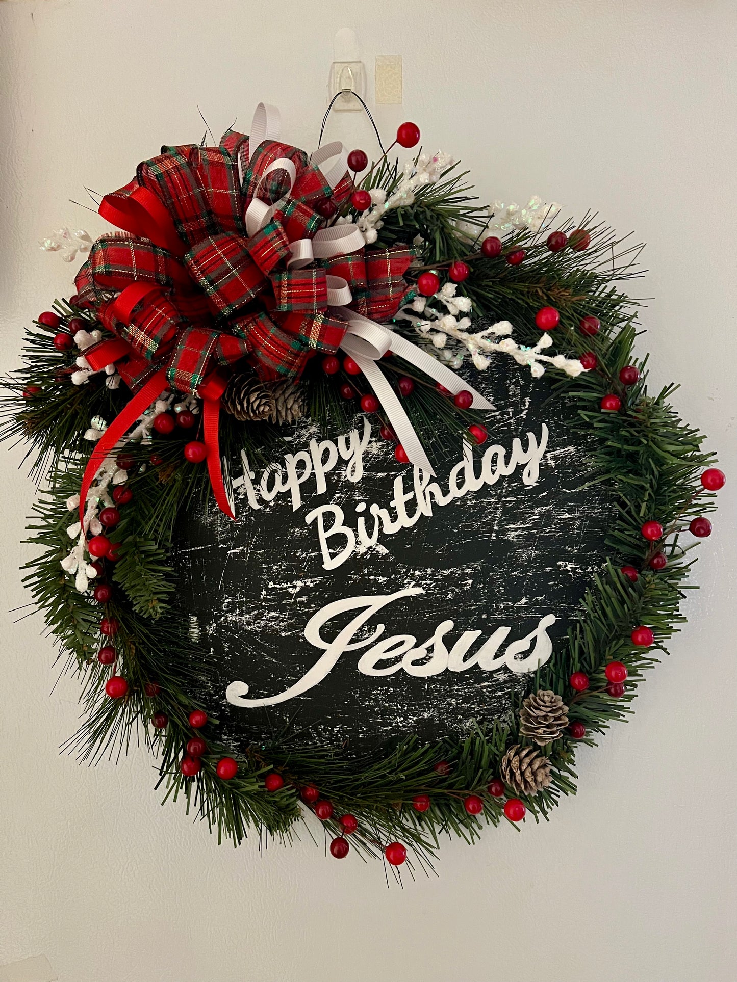 Door Wreath Happy Birthday Jesus