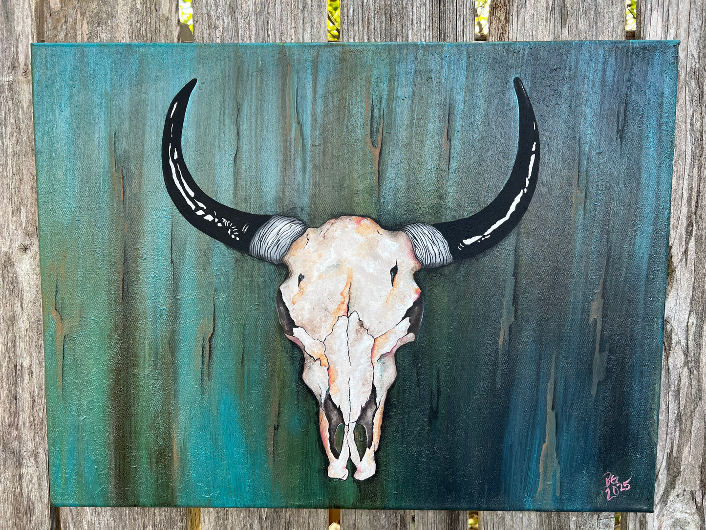 Longhorn Skull Painting