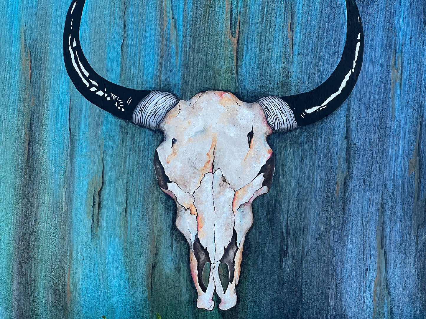Longhorn Skull Painting