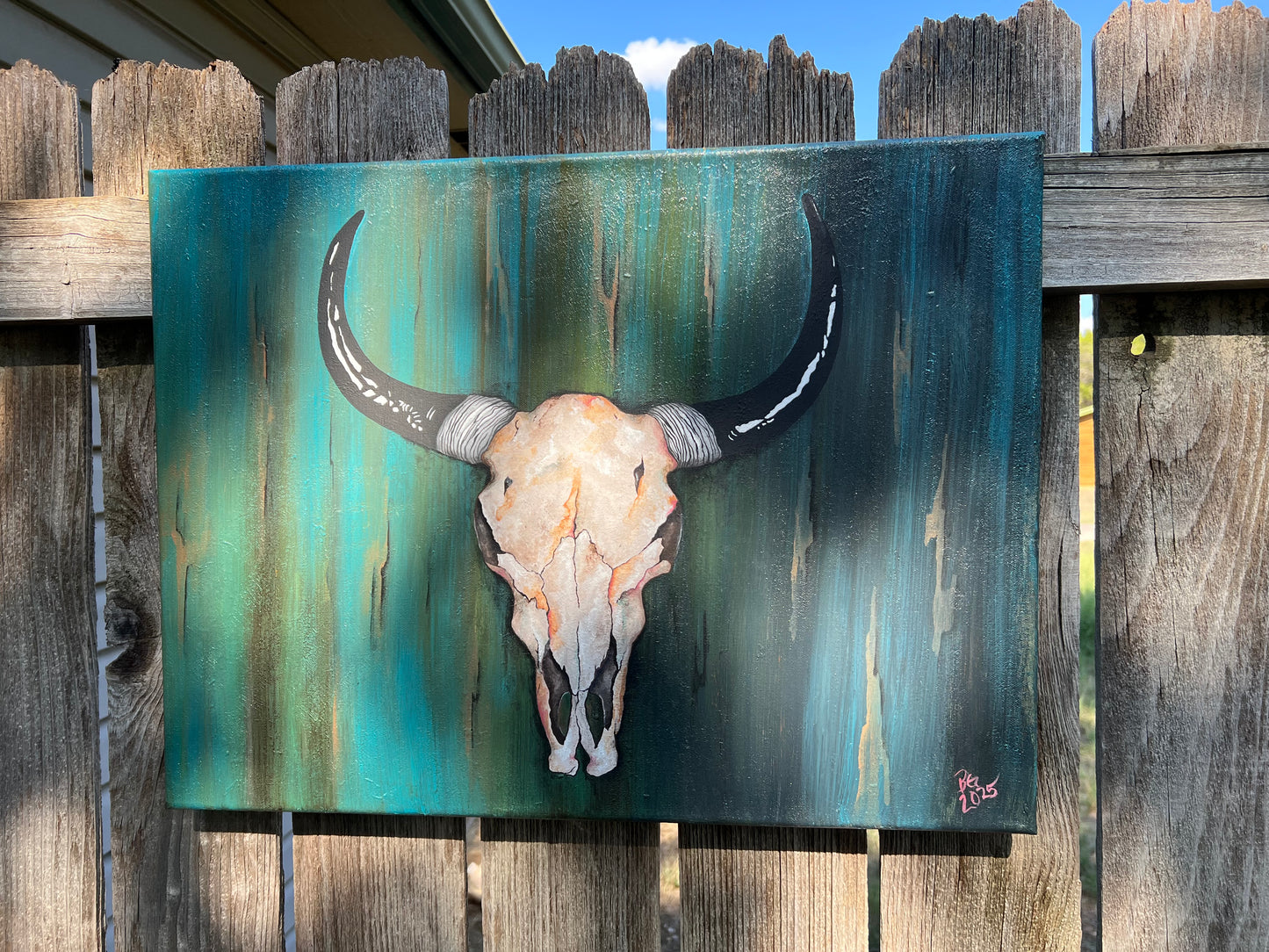 Longhorn Skull Painting