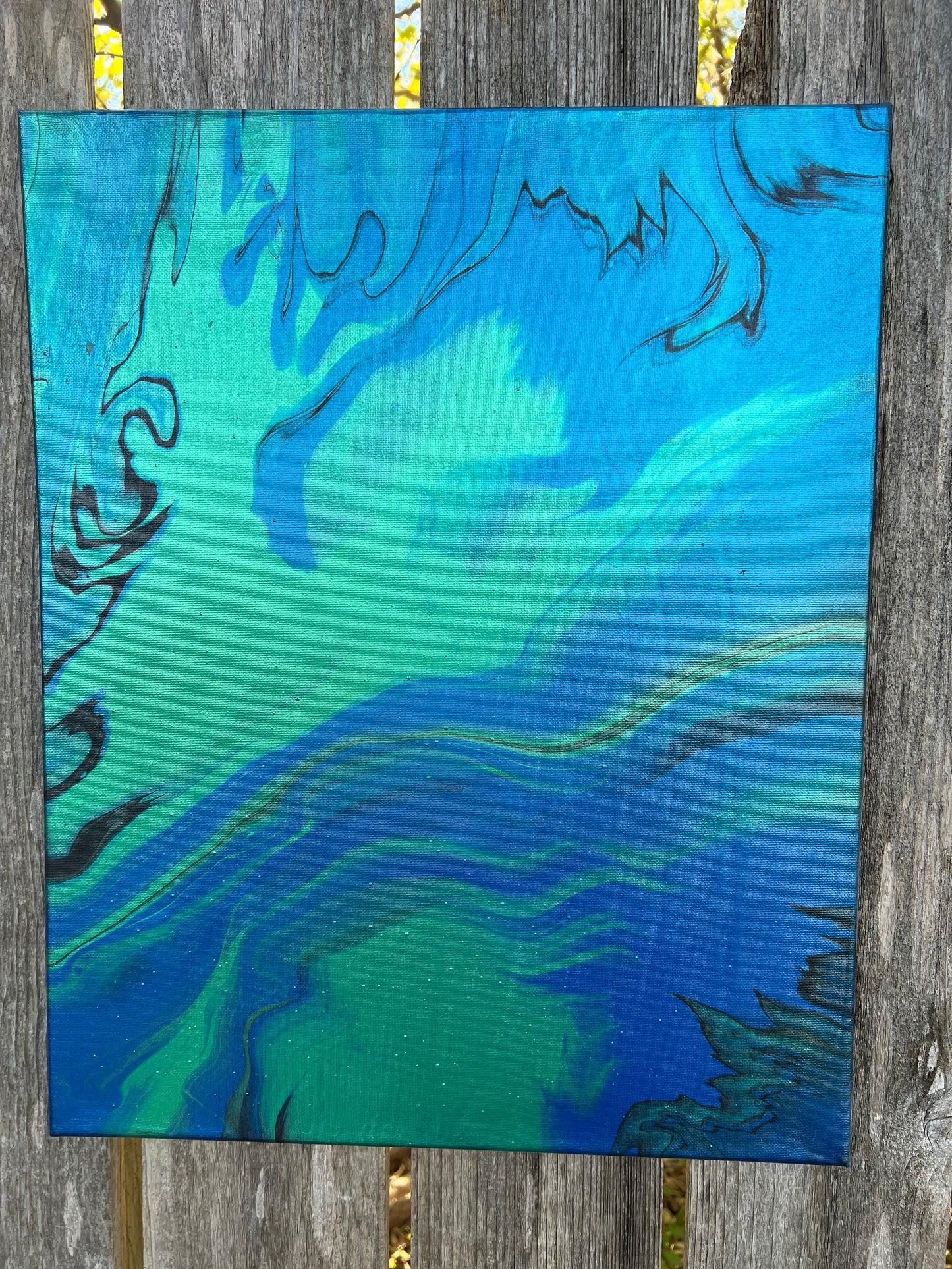 Pour Paint Abstract Canvas 23102