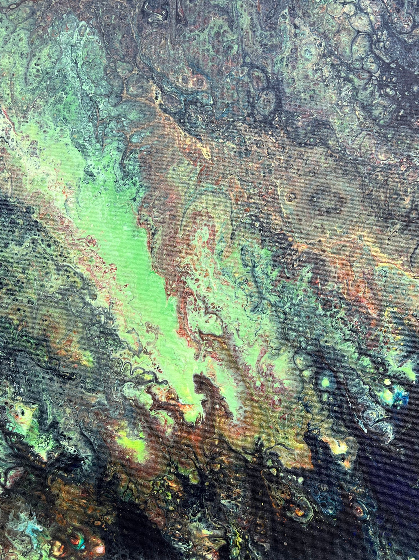 Pour Paint Abstract Canvas 23104