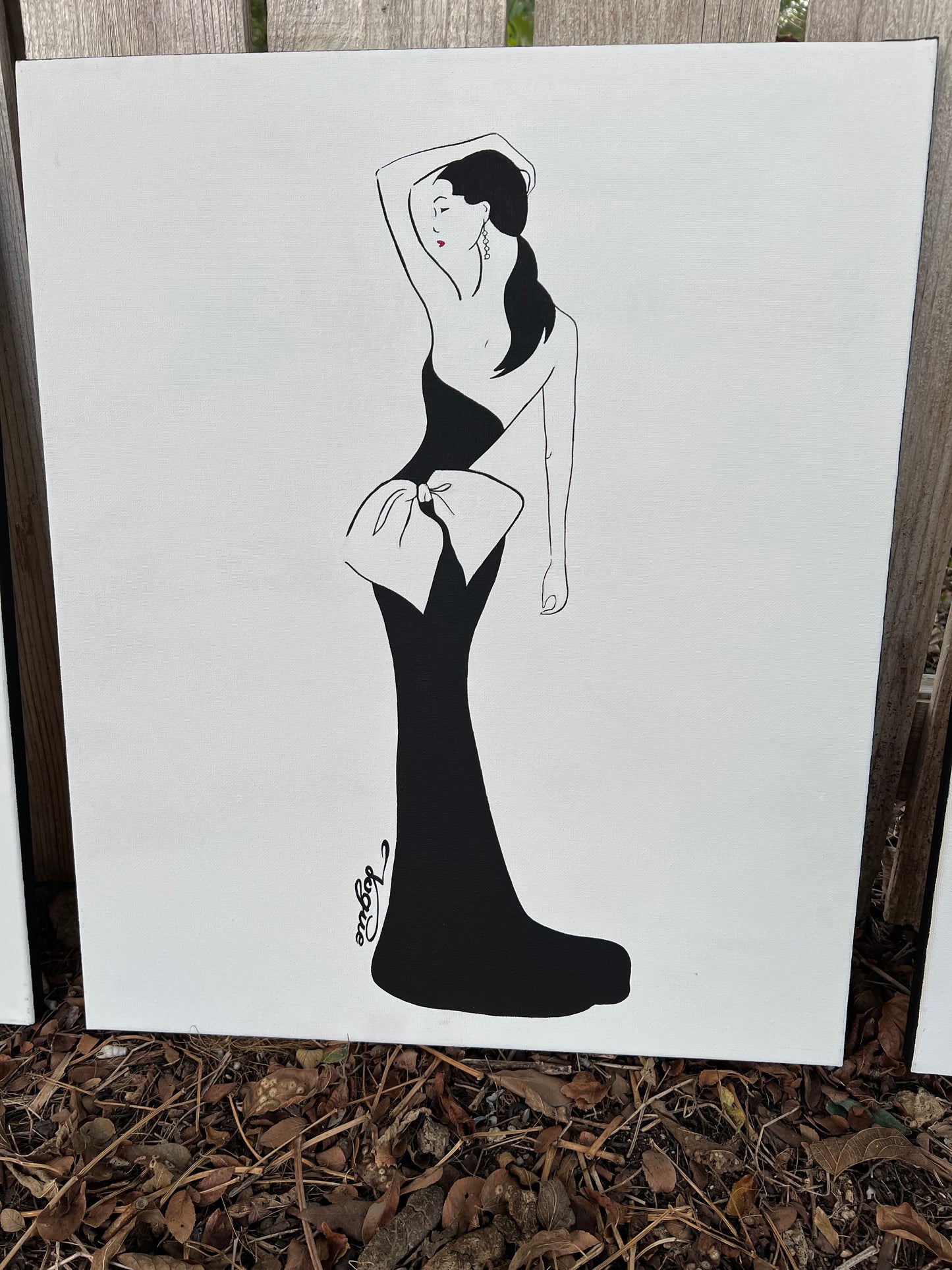 Vintage Hollywood Girls Painting Set of 3