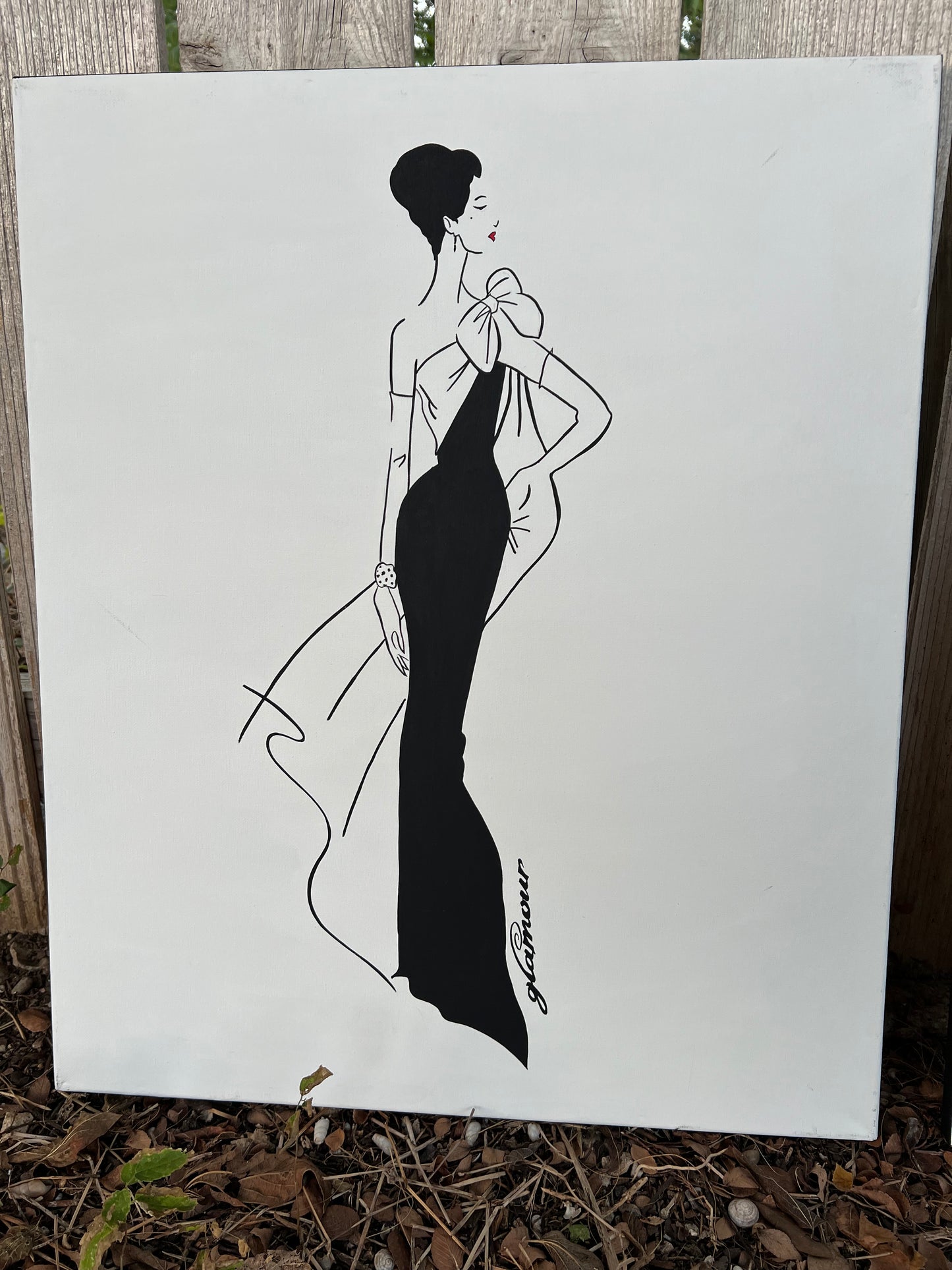 Vintage Hollywood Girls Painting Set of 3