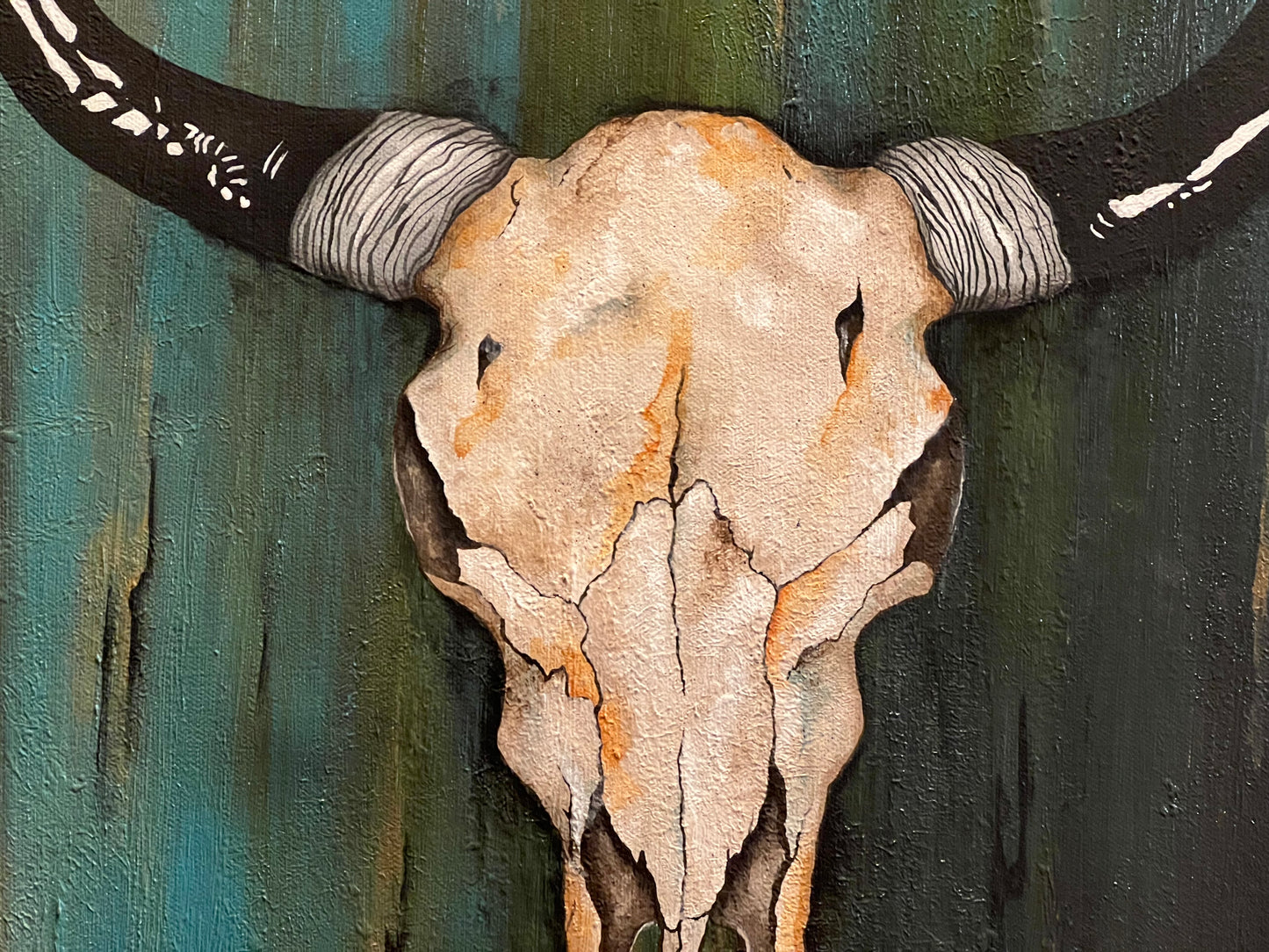 Longhorn Skull Painting