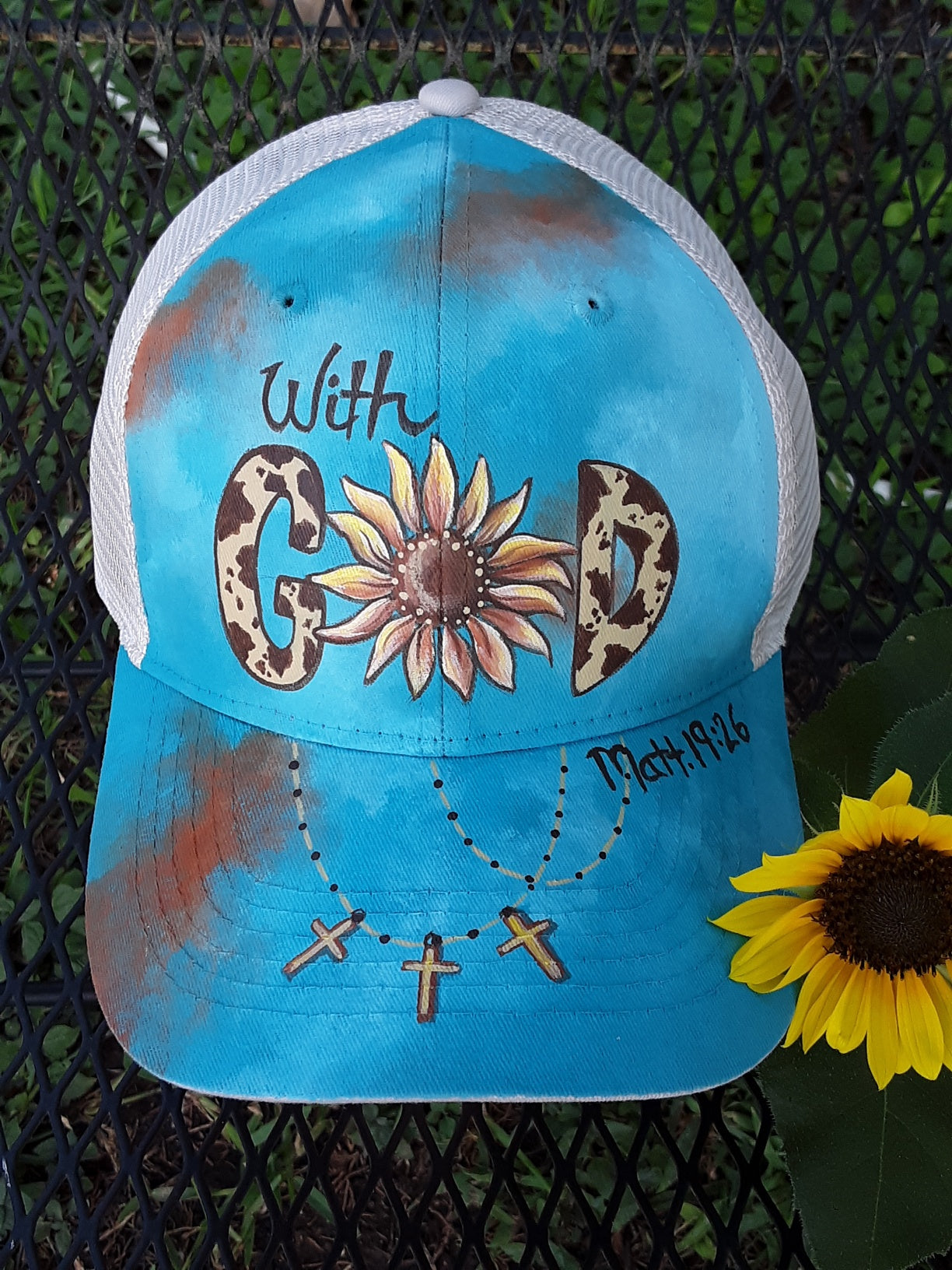 With God Trucker Cap