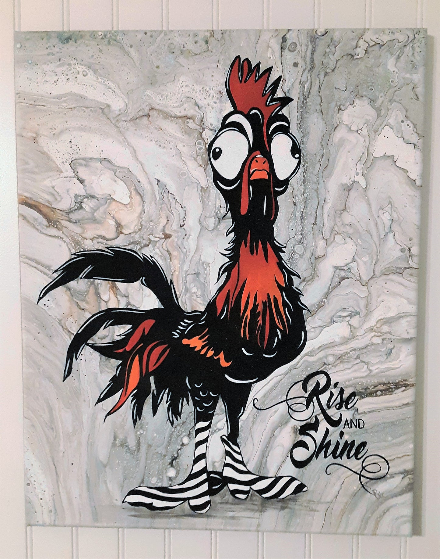 Rise and Shine Rooster Painting