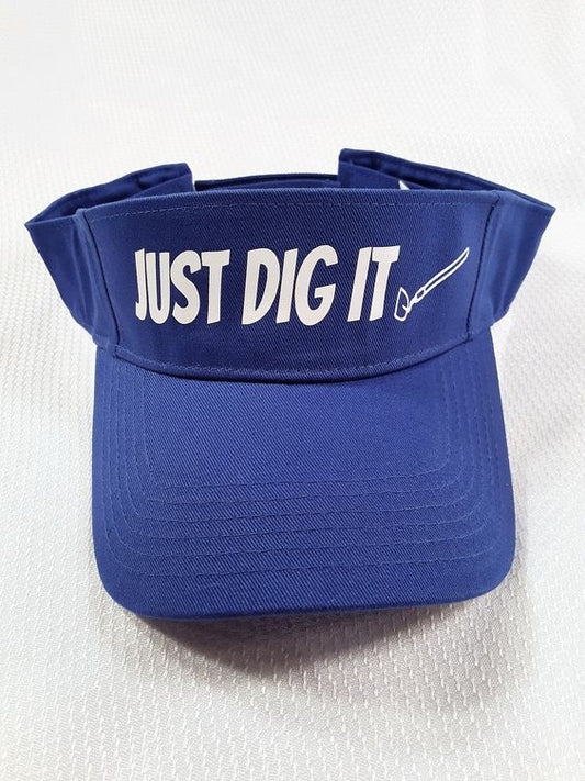 Gran's Garden Sun Visor, Just Dig It Logo