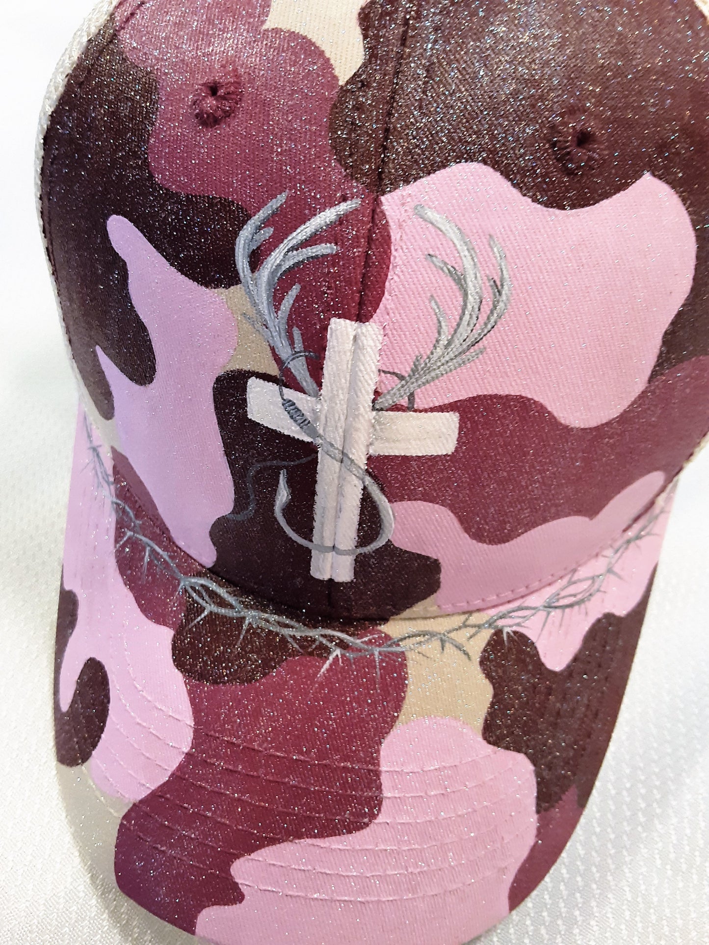 Camo Hunt Fish Pink Trucker Cap