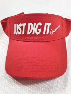 Gran's Garden Sun Visor, Just Dig It Logo