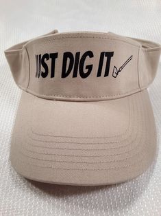 Gran's Garden Sun Visor, Just Dig It Logo