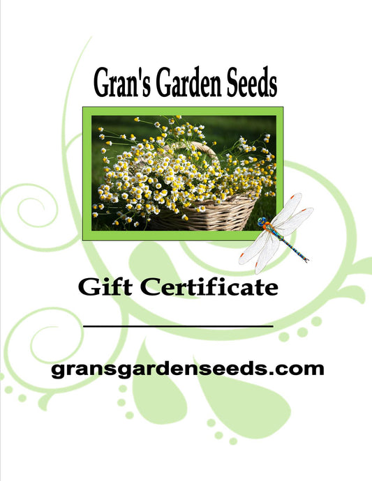 Gran's Garden Seeds Gift Card