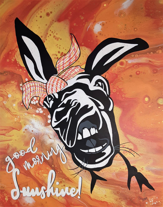 Sunshine Donkey Painting