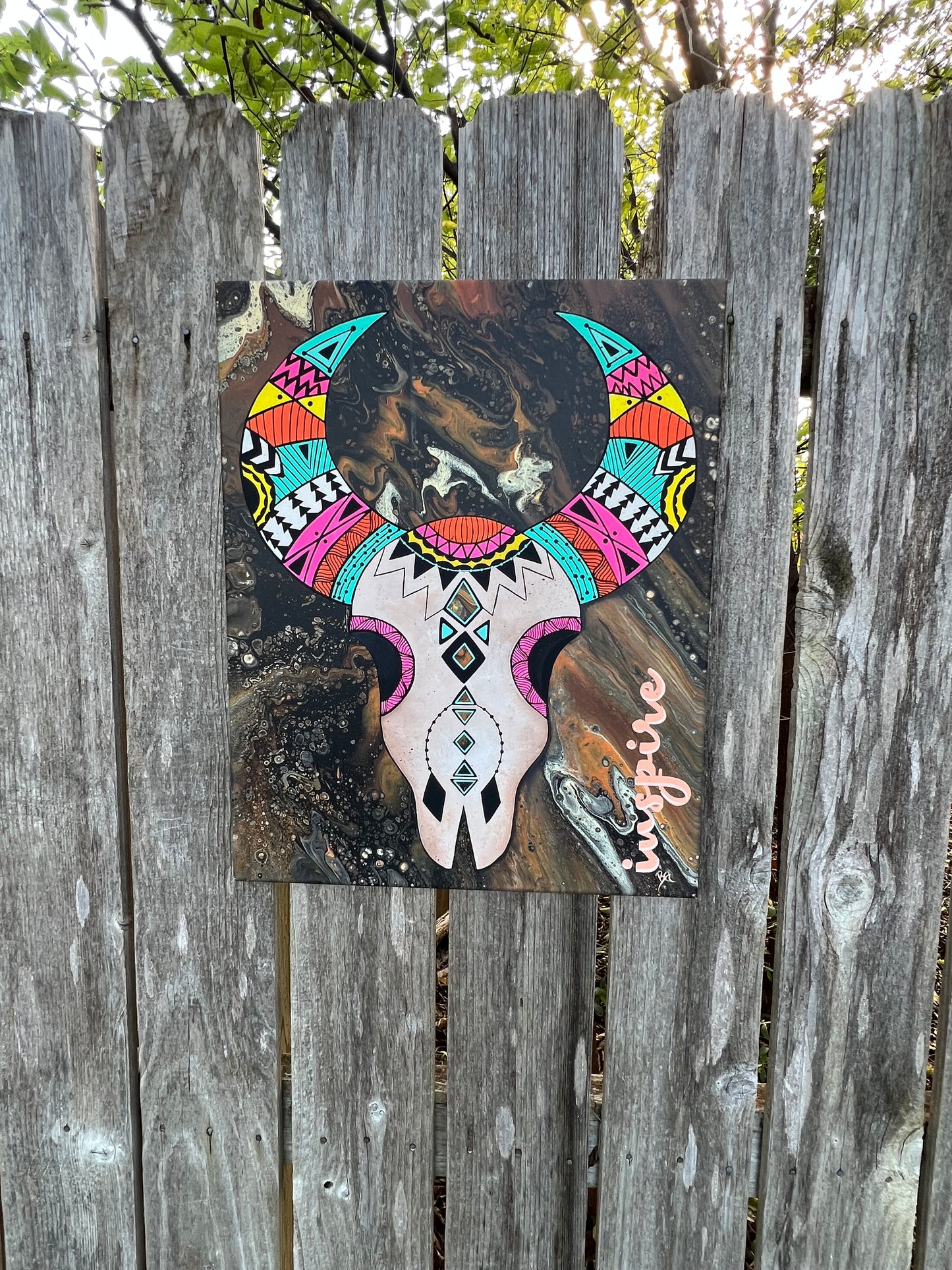 Southwest Longhorn Painting