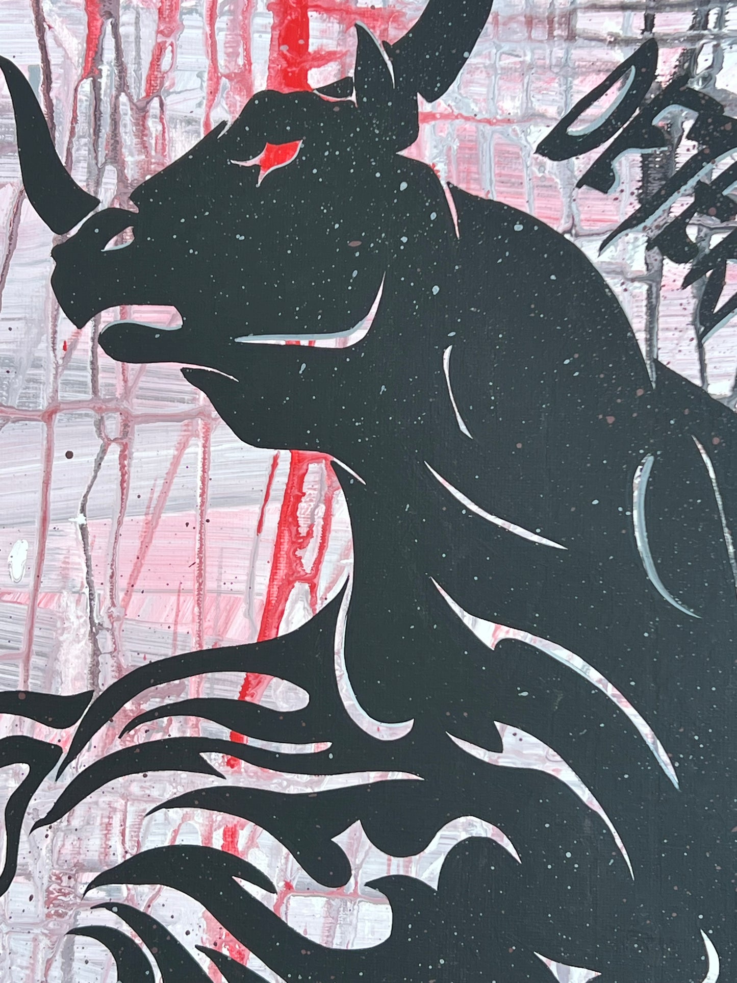 Bull Painting, Determined