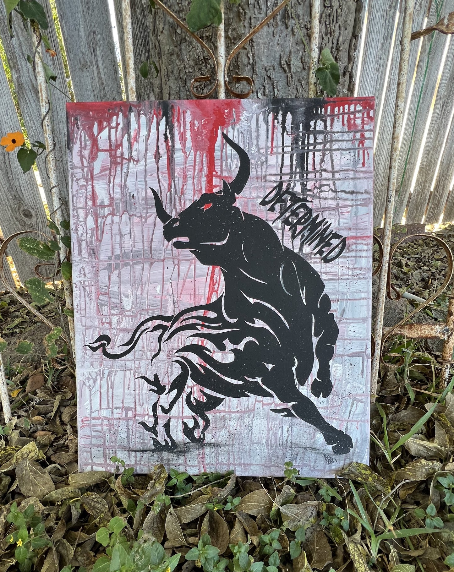 Bull Painting, Determined