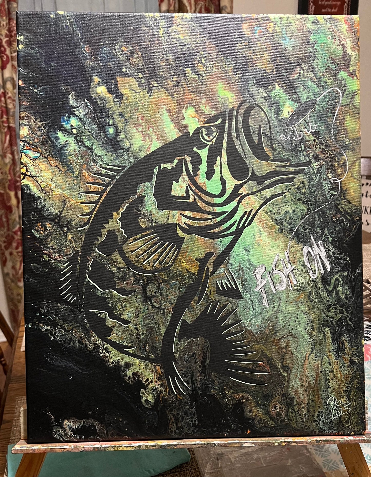 Fish On Painting