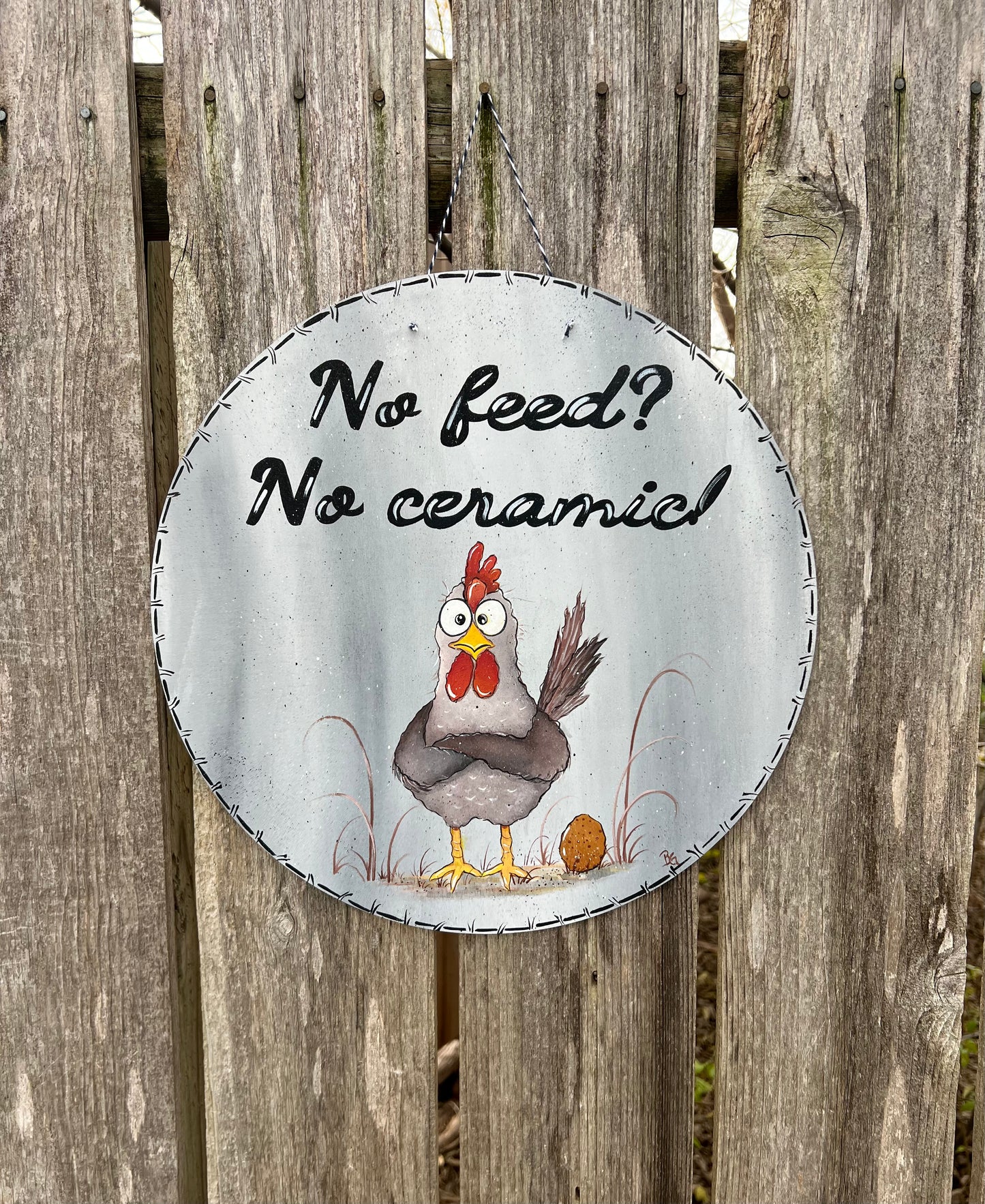 Wood Sign Chicken
