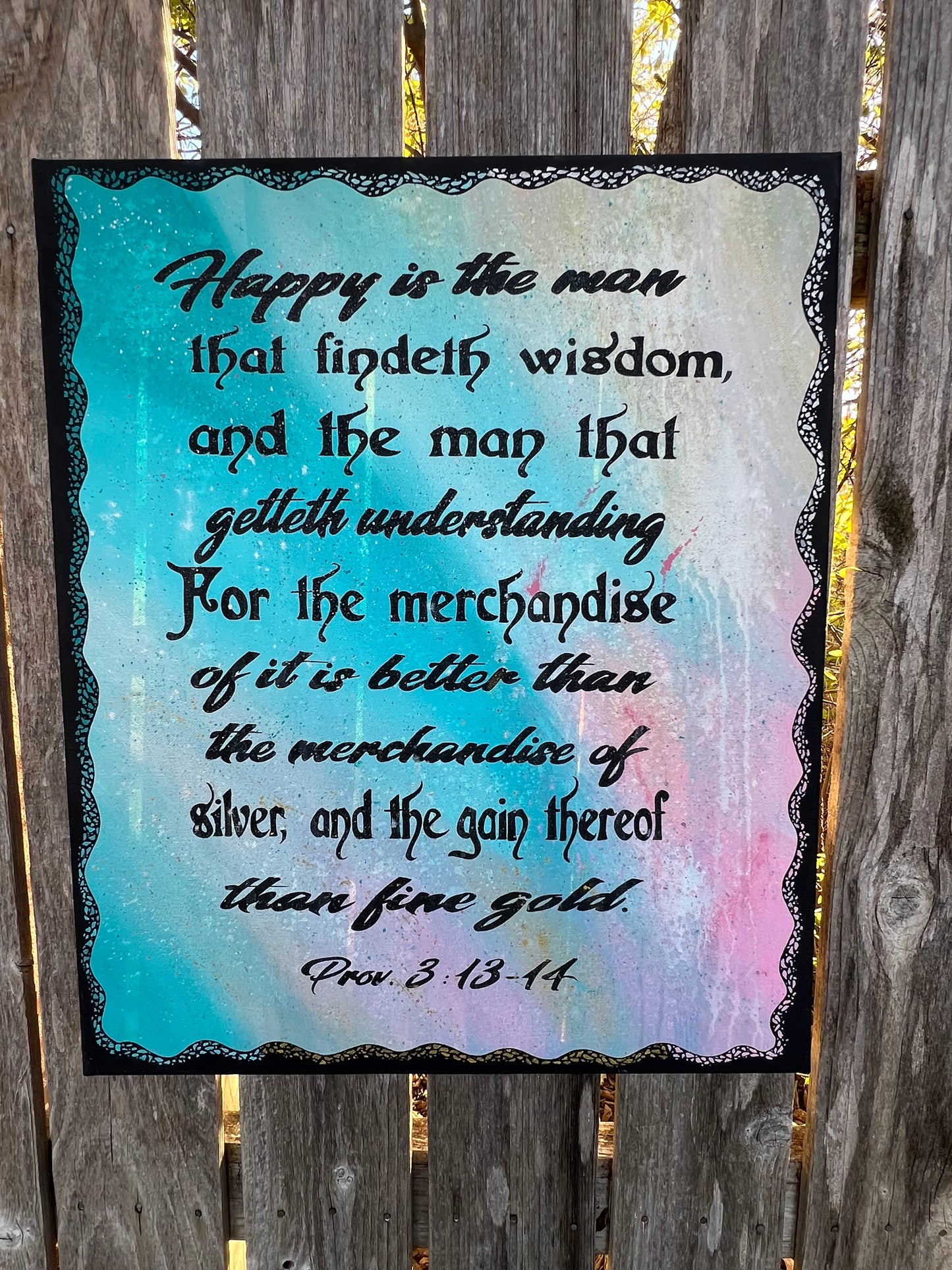 Happy is the Man Painting