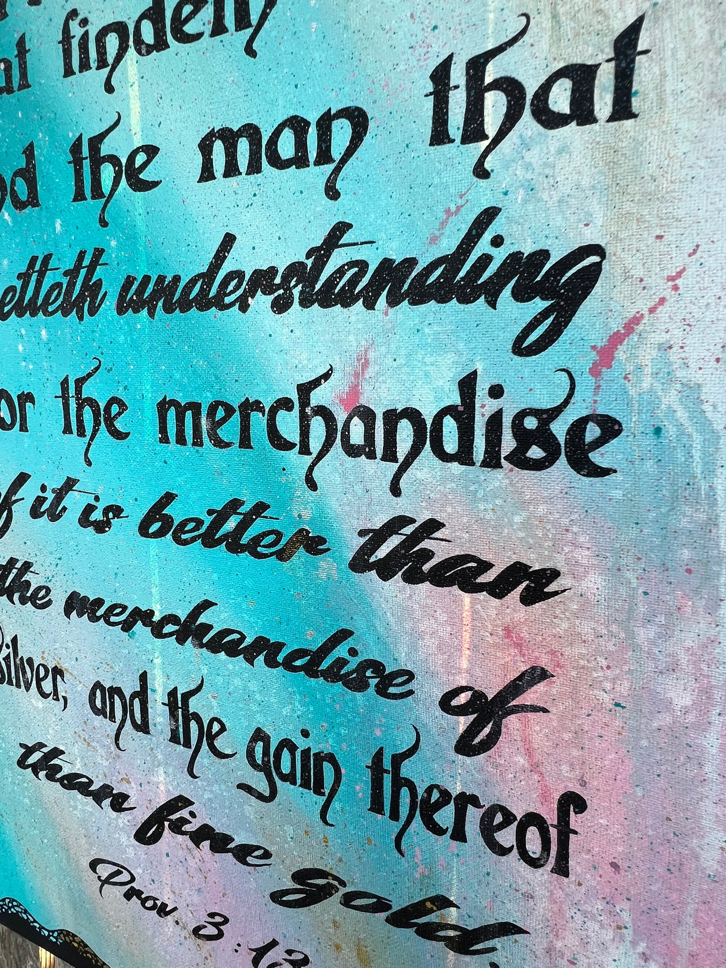 Happy is the Man Painting