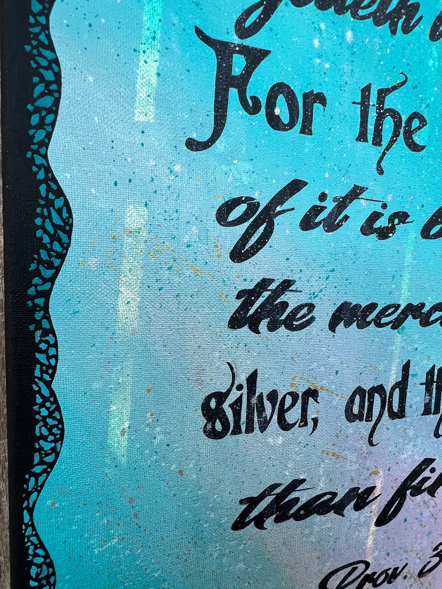 Happy is the Man Painting