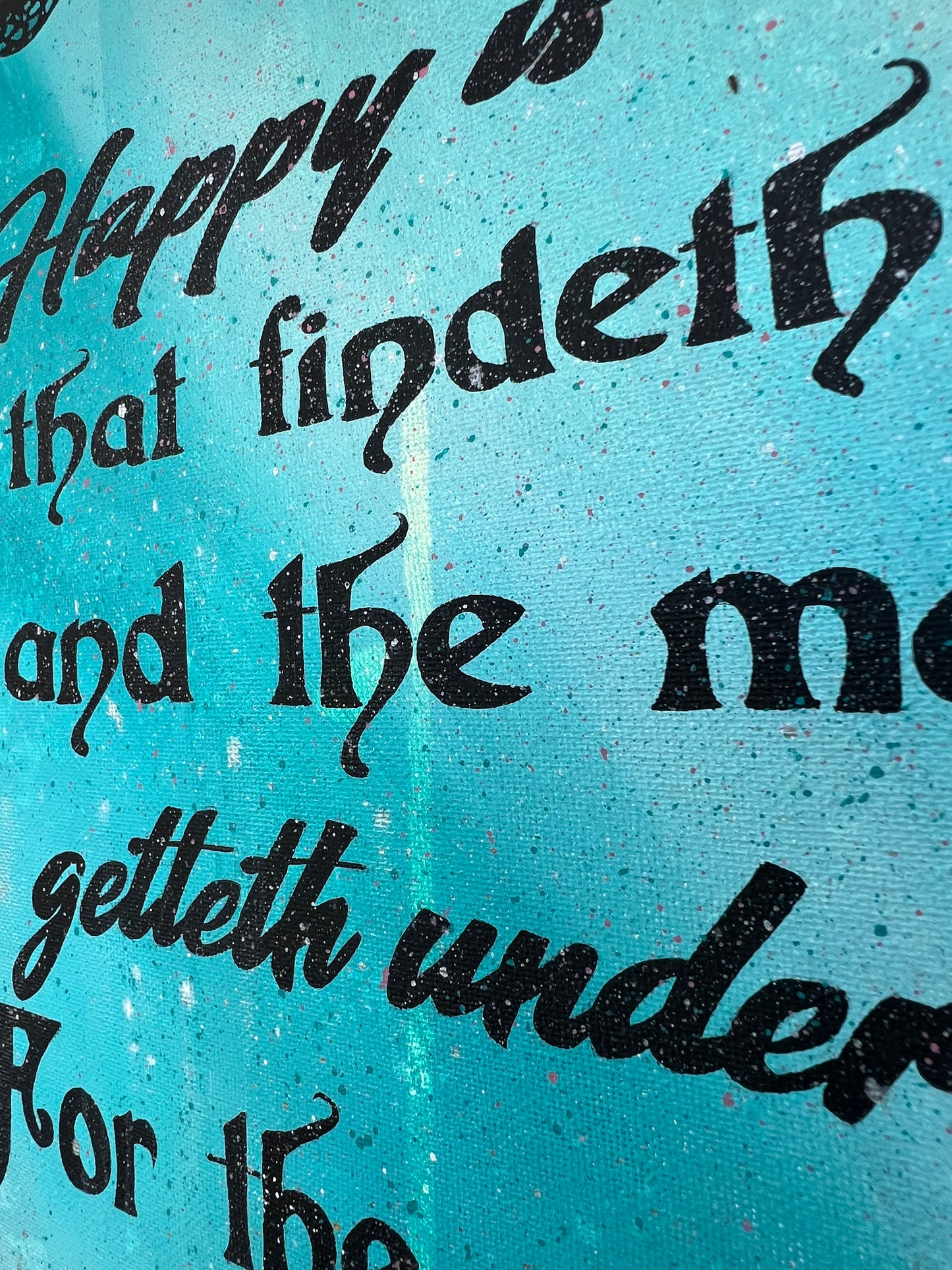 Happy is the Man Painting