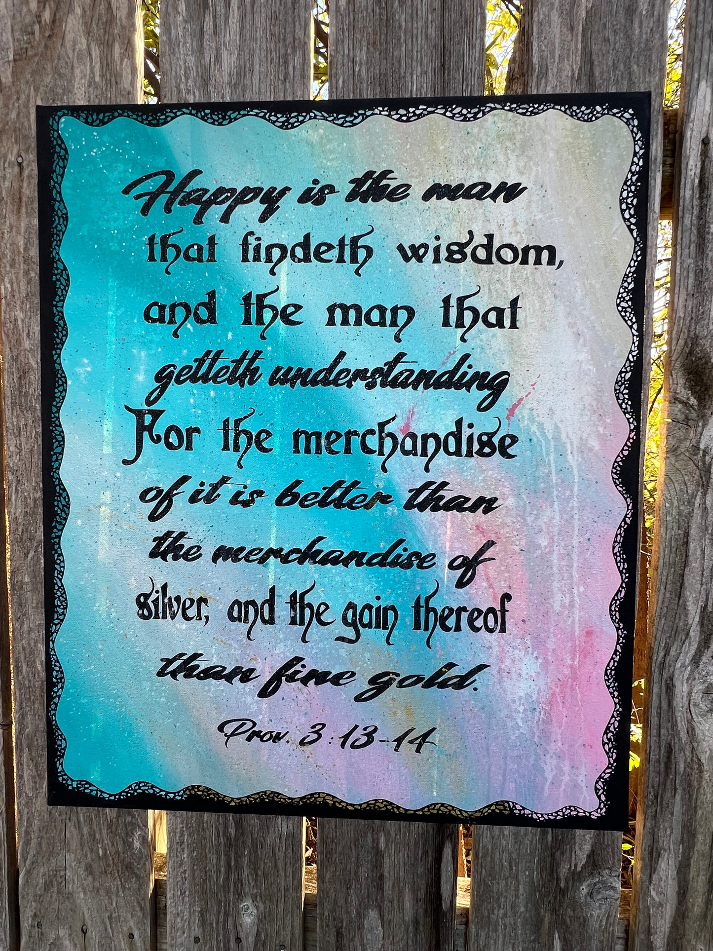 Happy is the Man Painting