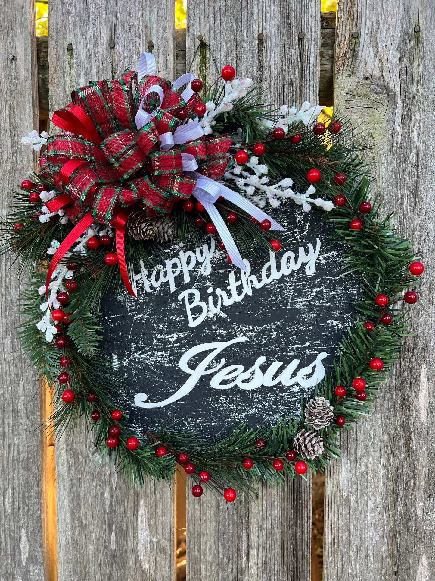 Door Wreath Happy Birthday Jesus