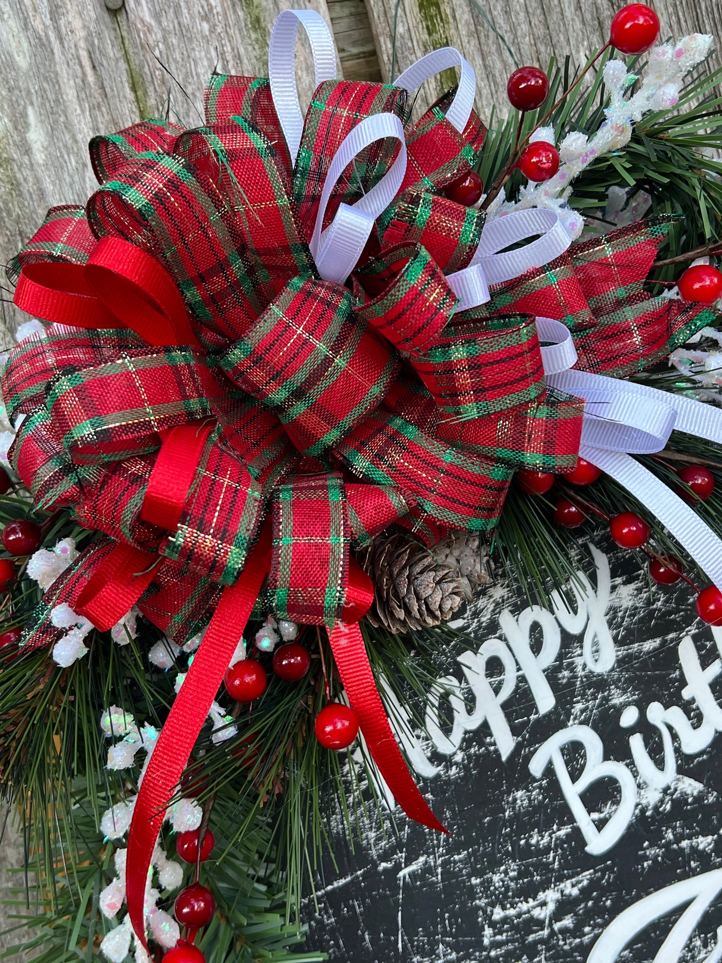 Door Wreath Happy Birthday Jesus