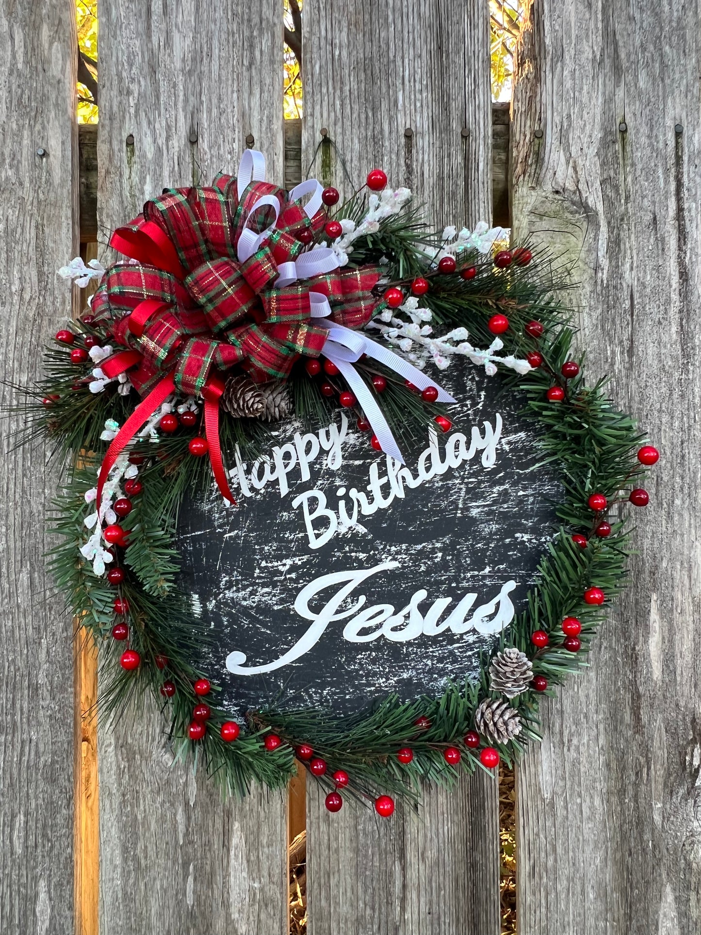 Door Wreath Happy Birthday Jesus