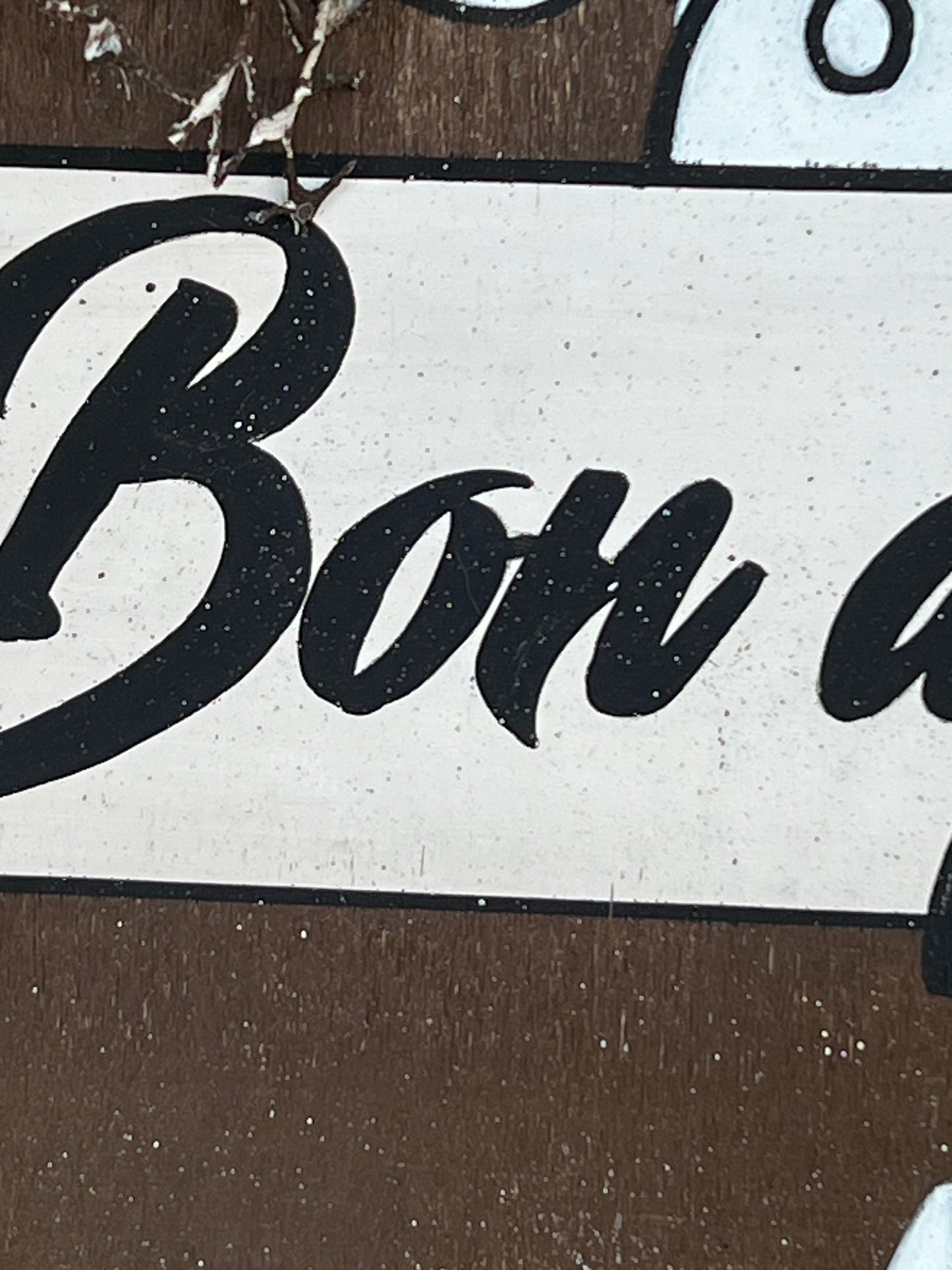 Wood Door Wreath Bon appetit