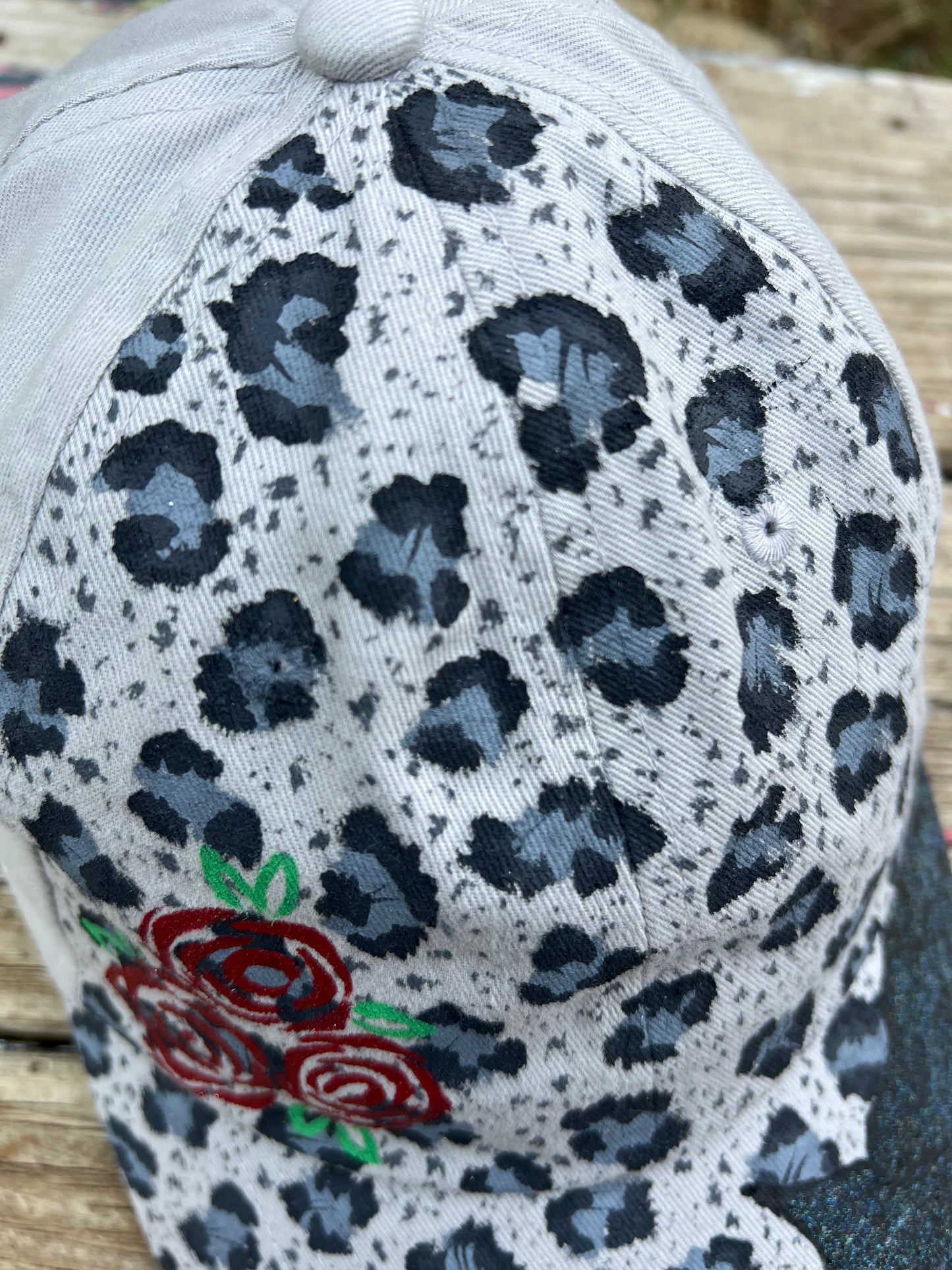 Rose Leopard Ball Cap