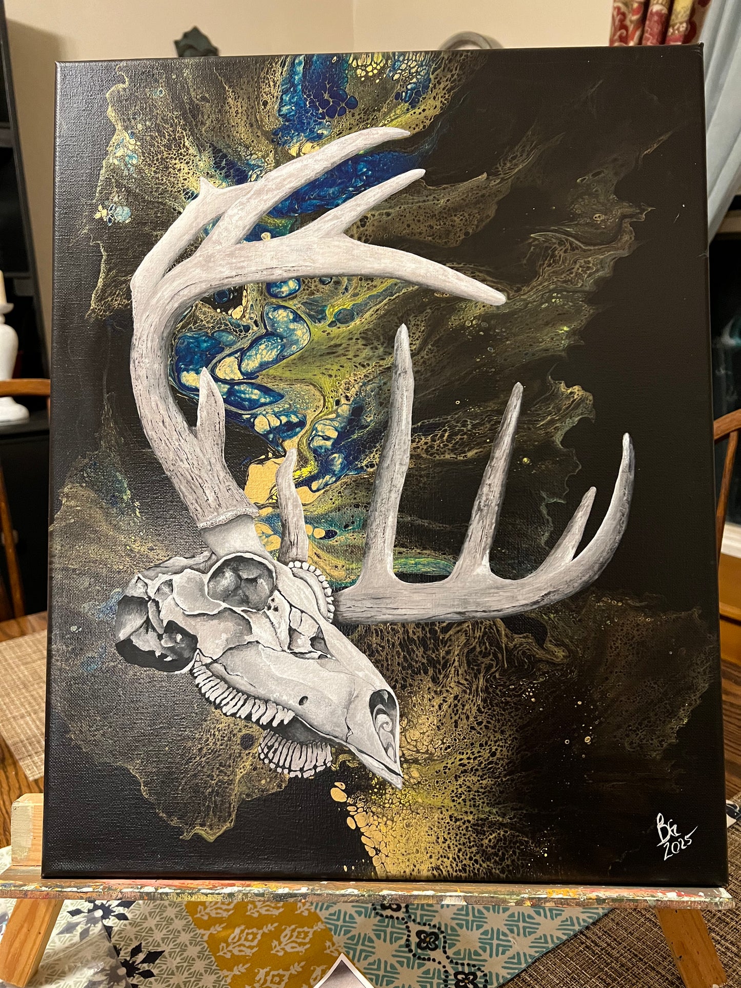 Deer Skull Painting, special order