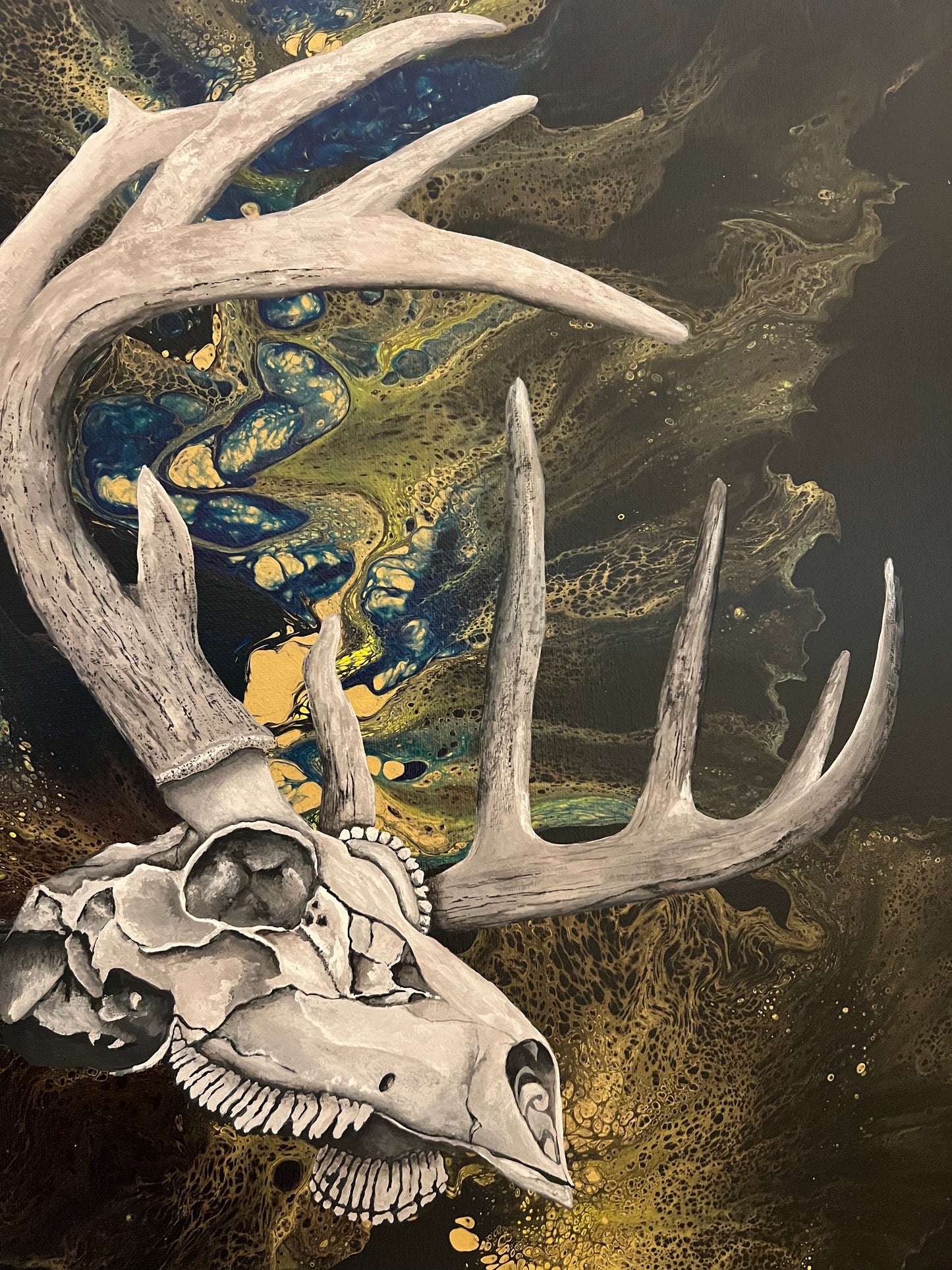 Deer Skull Painting, special order