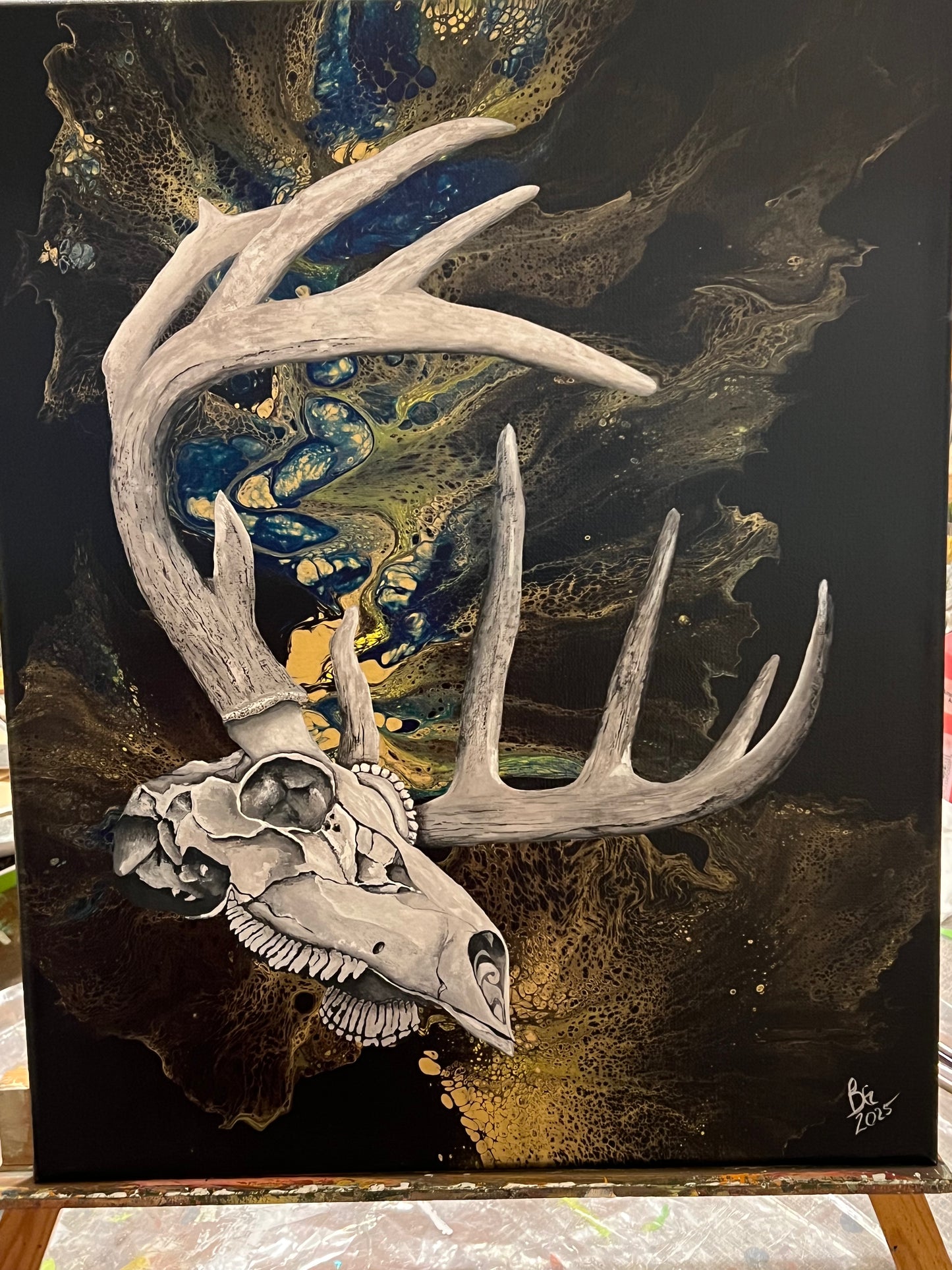 Deer Skull Painting, special order