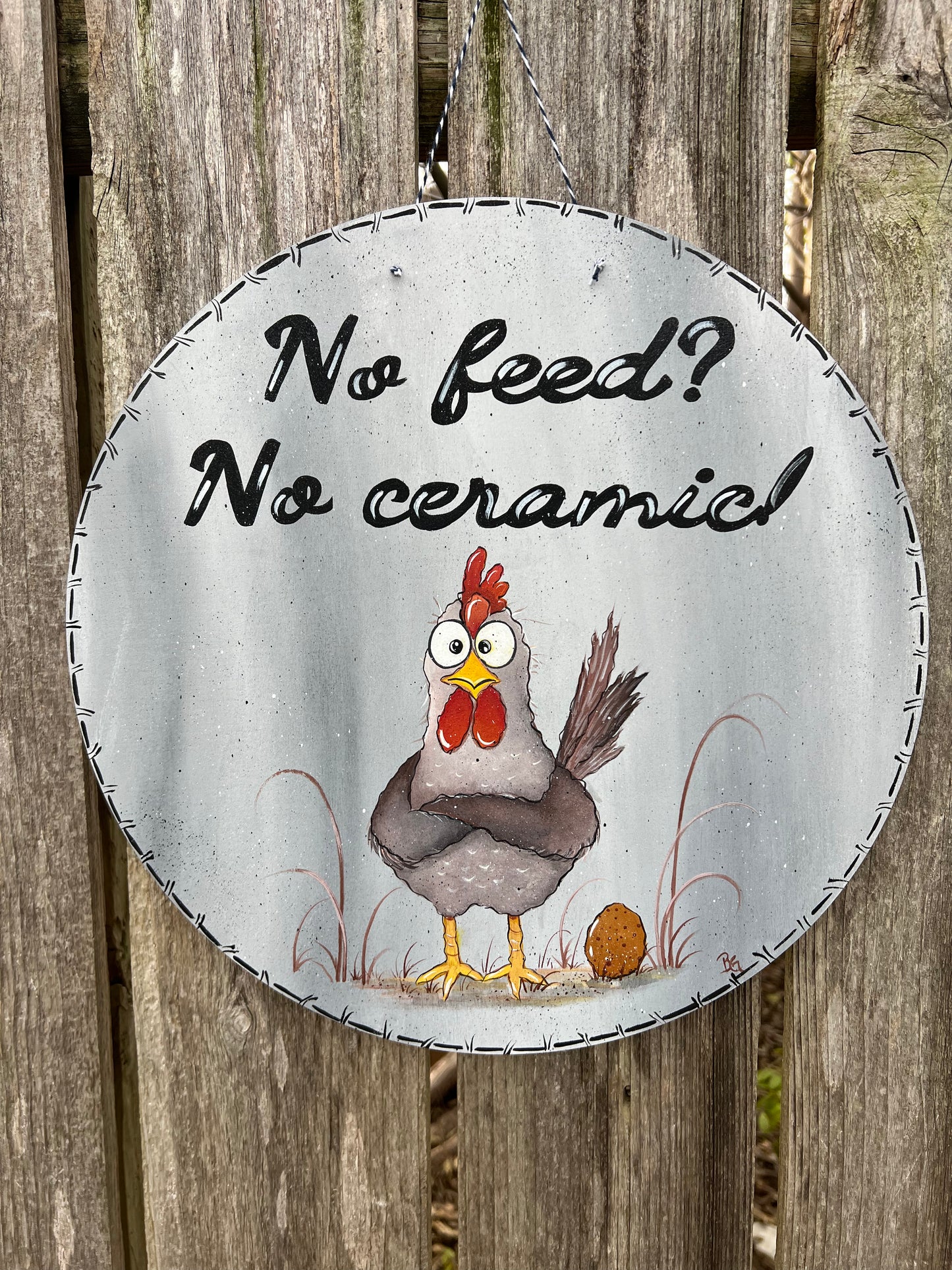 Wood Sign Chicken