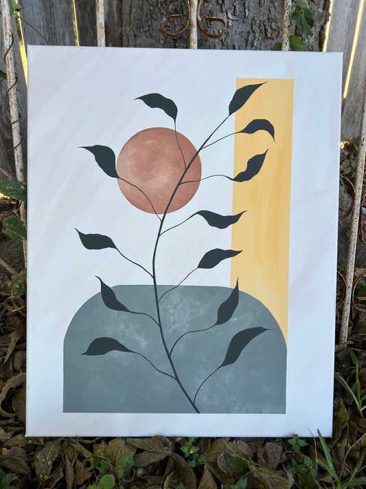 Simple Sun Minimalism Painting No. 1