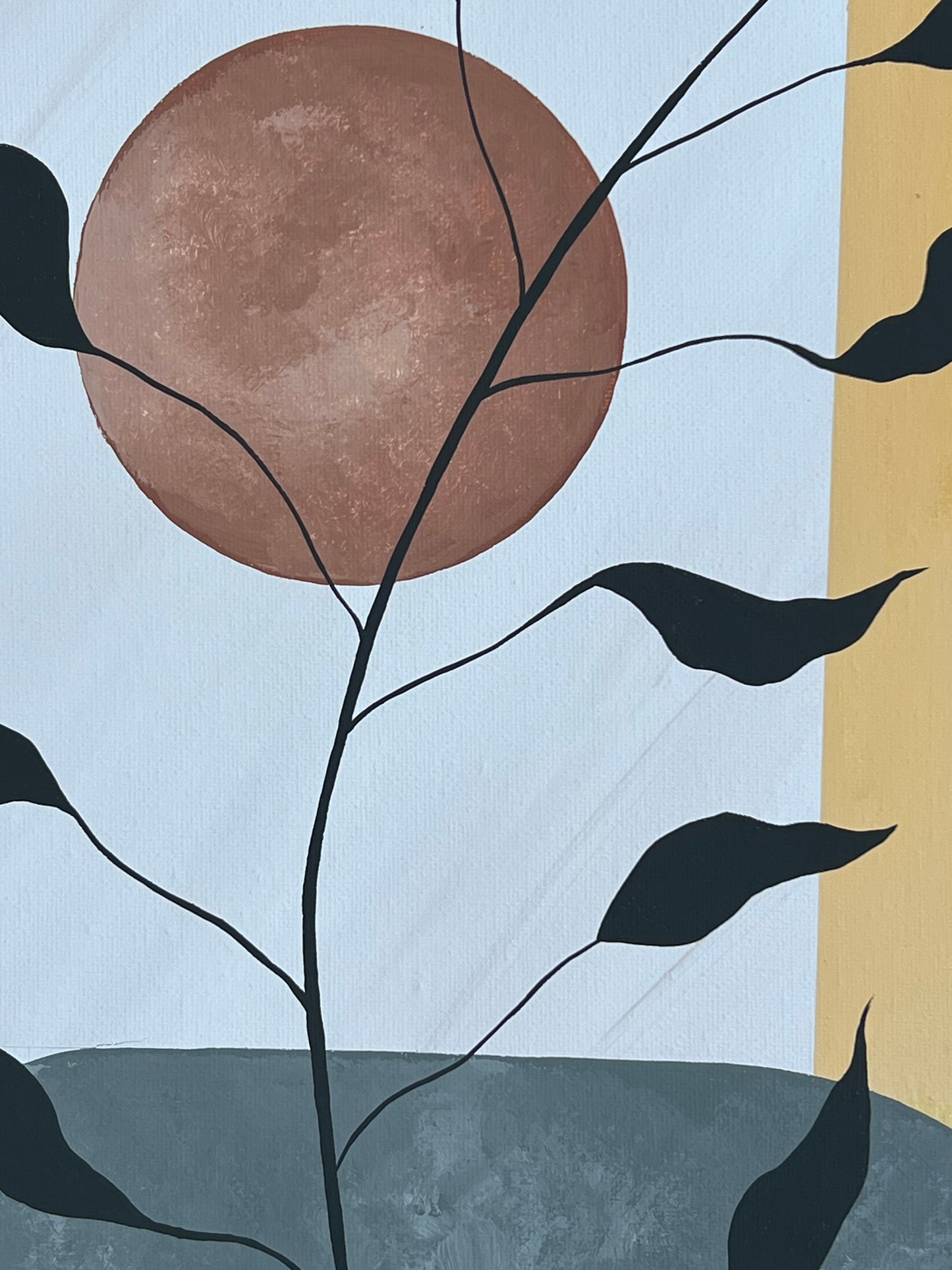 Simple Sun Minimalism Painting No. 1