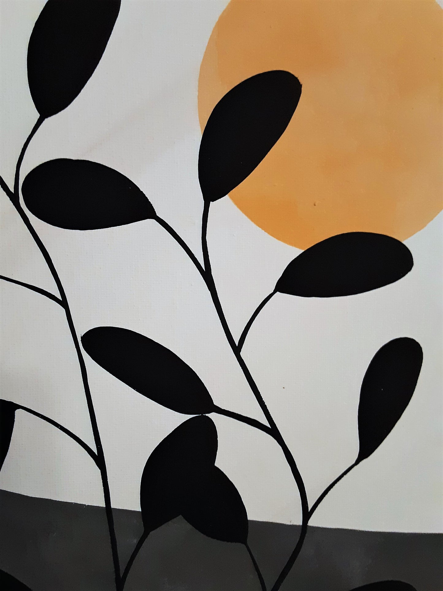Simple Sun Minimalism Painting  No. 2