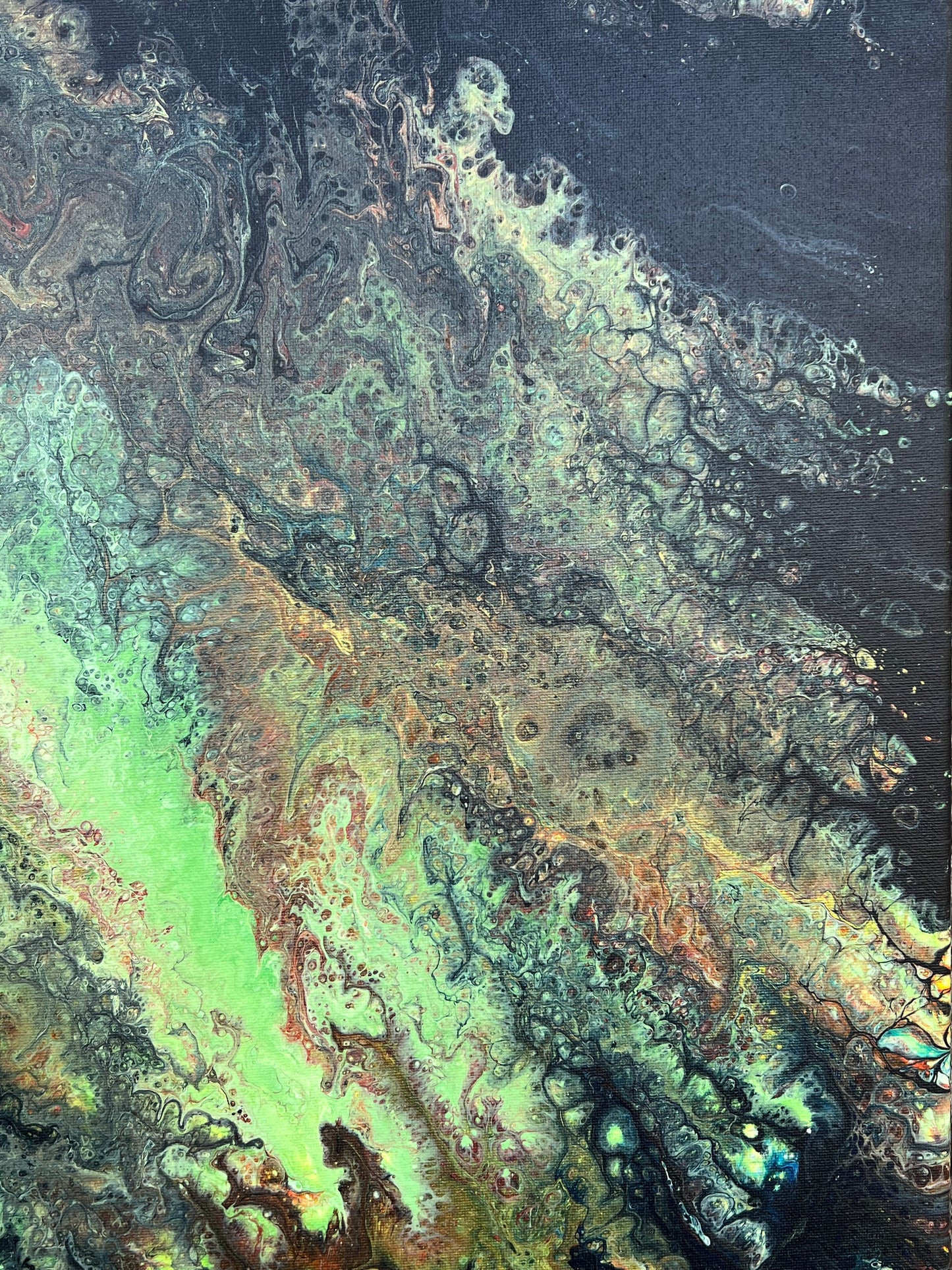 Pour Paint Abstract Canvas 23104