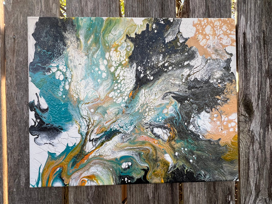 Pour Paint Abstract Canvas 23106