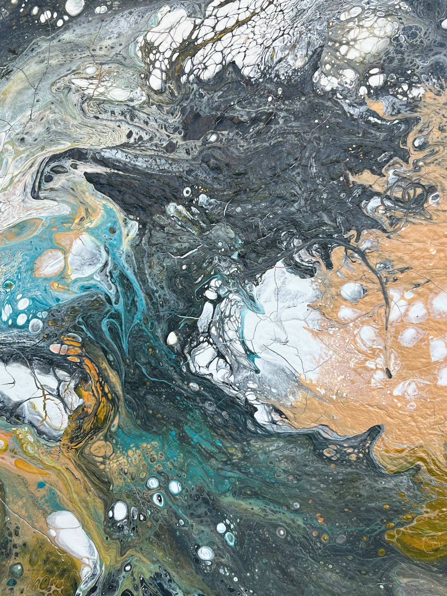 Pour Paint Abstract Canvas 23106