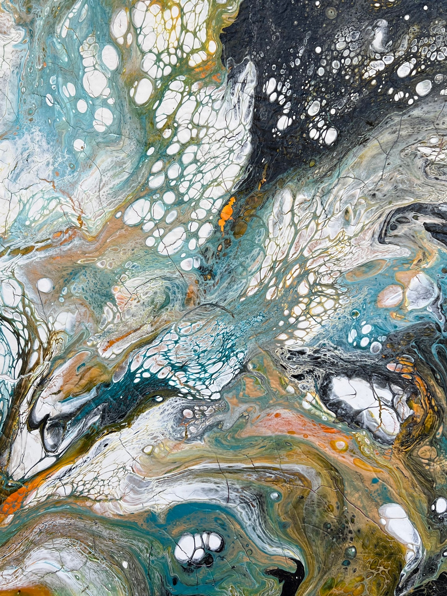 Pour Paint Abstract Canvas 23106