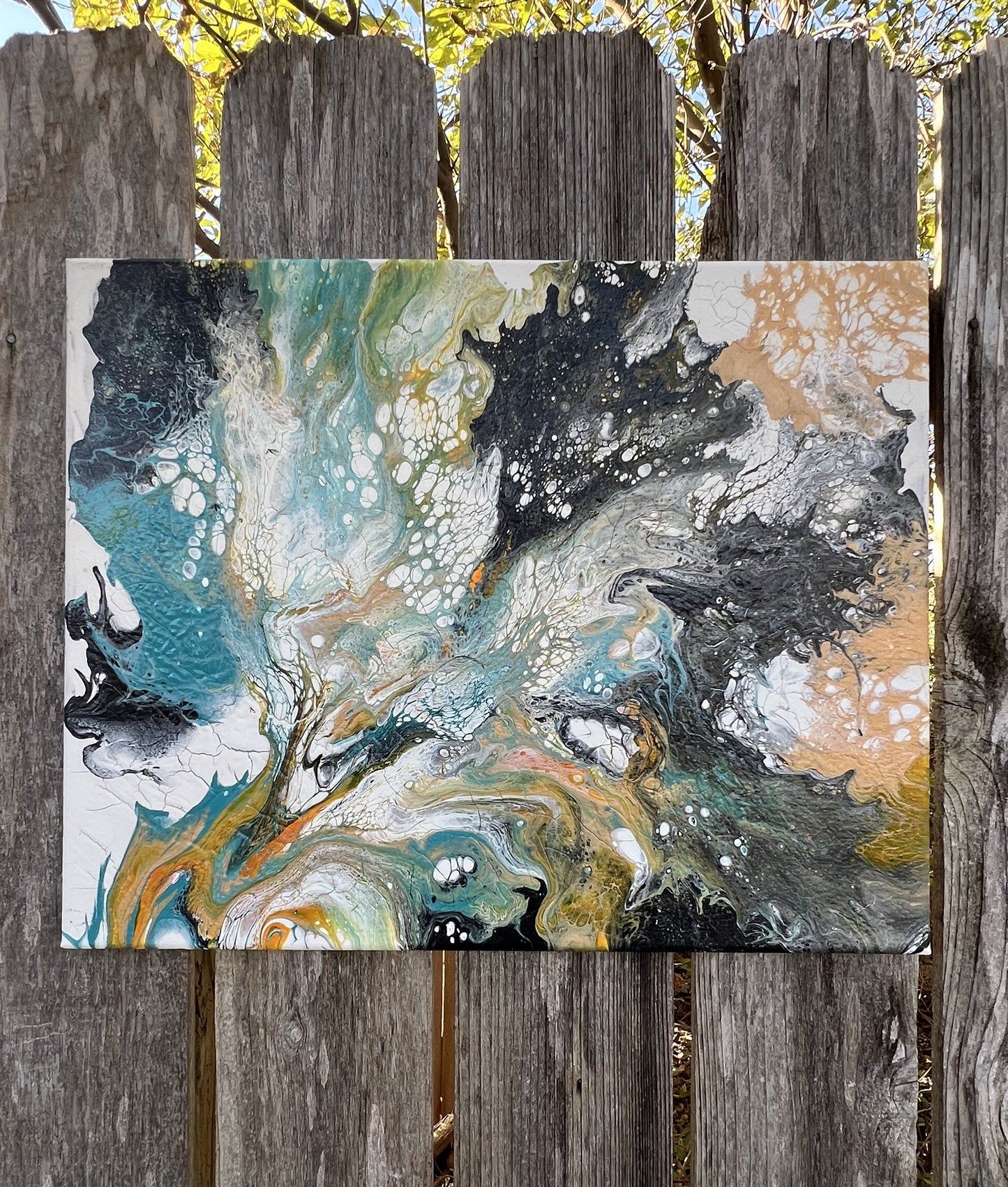 Pour Paint Abstract Canvas 23106