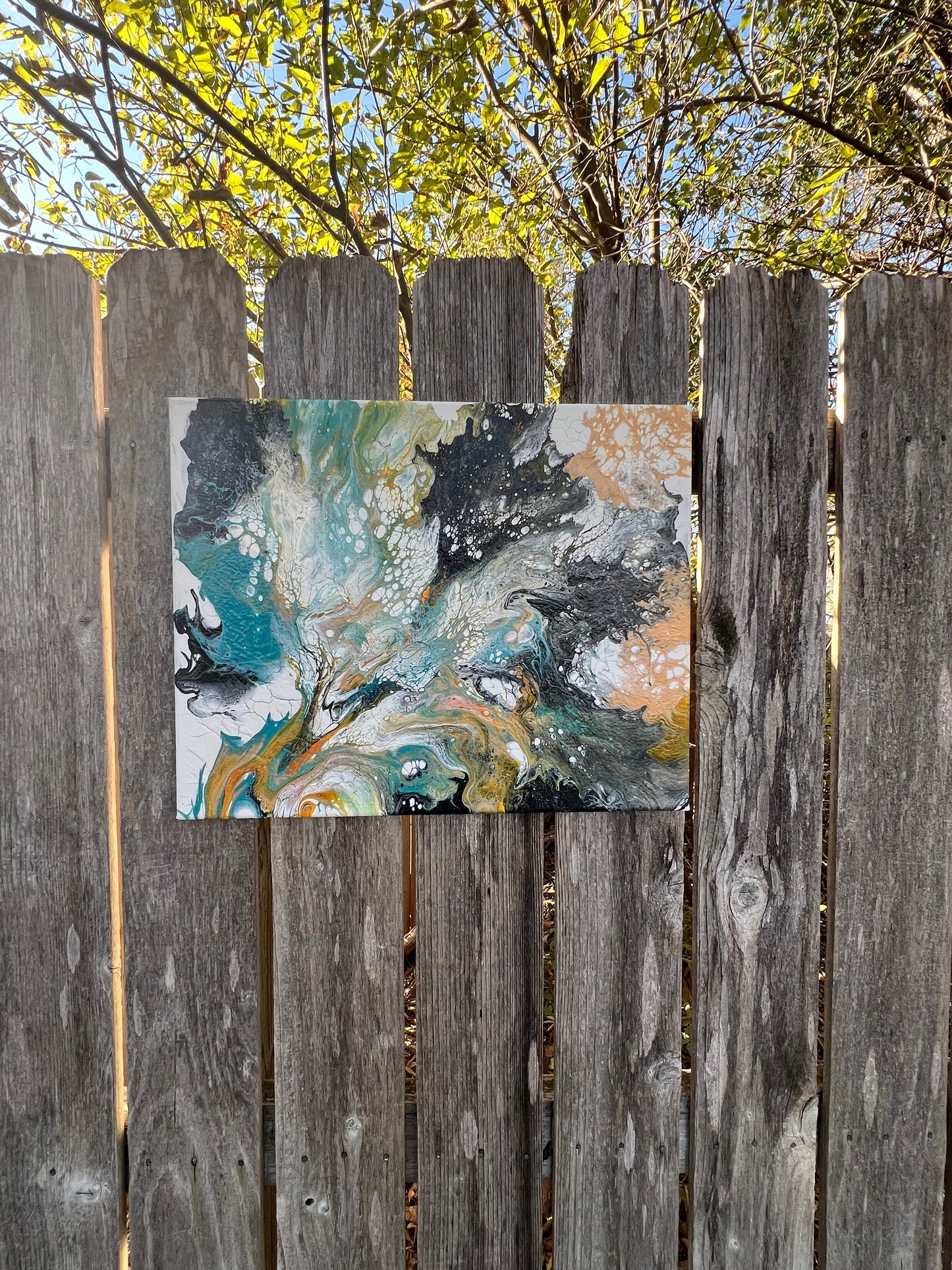 Pour Paint Abstract Canvas 23106