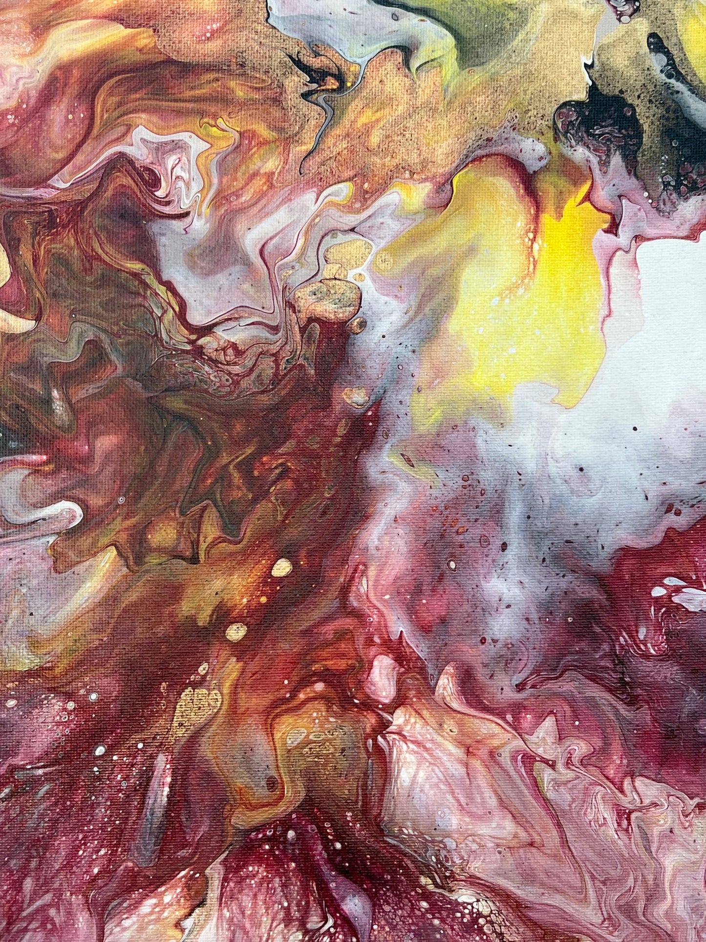 Pour Paint Abstract Canvas 23107