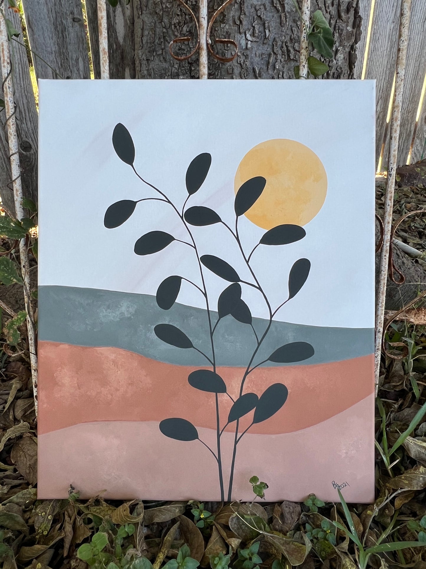 Simple Sun Minimalism Painting  No. 2