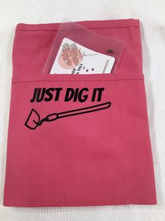 Gran's Garden Apron, 3 Pocket Waist Garden Apron, Just Dig It